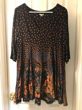 Ecoté Bohemian Floral Mini Shift Dress